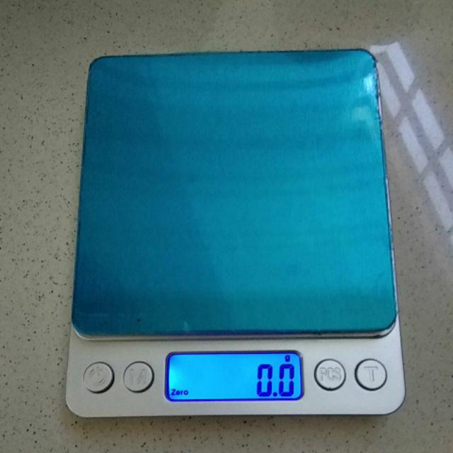 Timbangan Dapur Mini Digital Platform Scale 1kg 0.1g - I2000 - Silver Omhakfsv