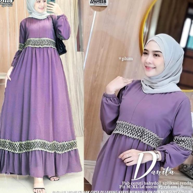 Recomended.. danita maxy gamis wanita terbaru gamis muslim wanita gamis polos gamis kondangan gamis 