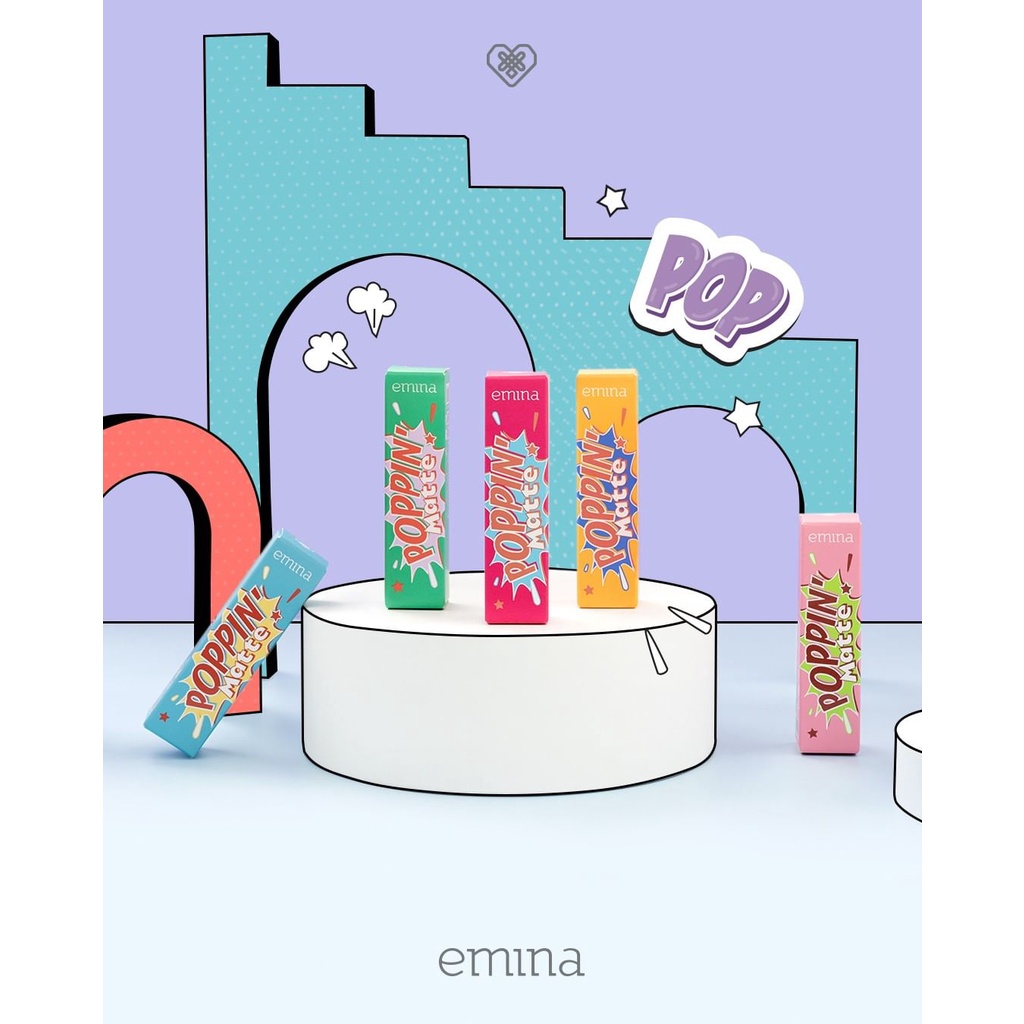 Emina Poppin Matte Lip Cream 4.5gr / Emina Poppin Matte