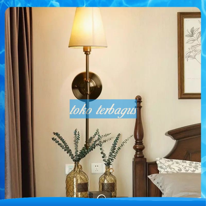 Lampu Dinding Hias Gold Premium Mewah Scone Lamp Dekorasi Rumah Kamar