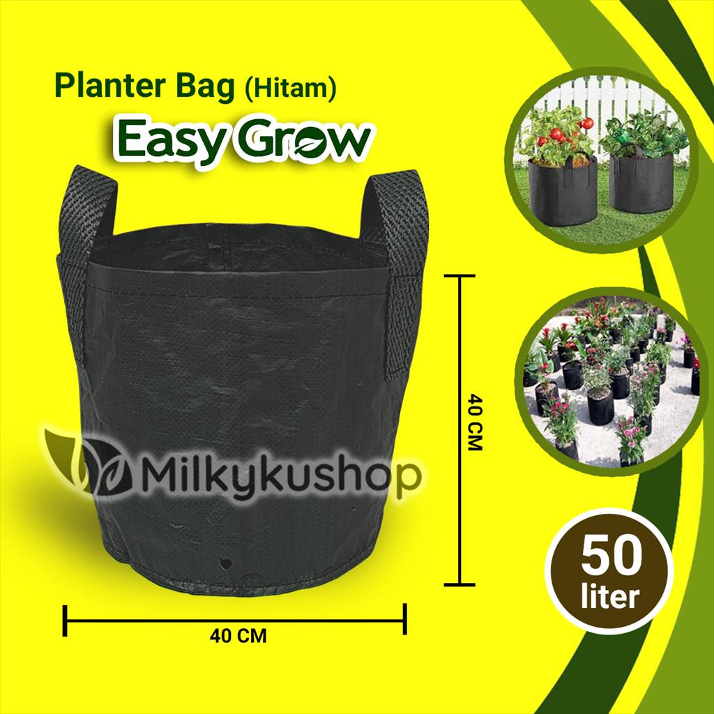 PLANTER BAG EASY GROW STANDAR 50 LITER - HITAM