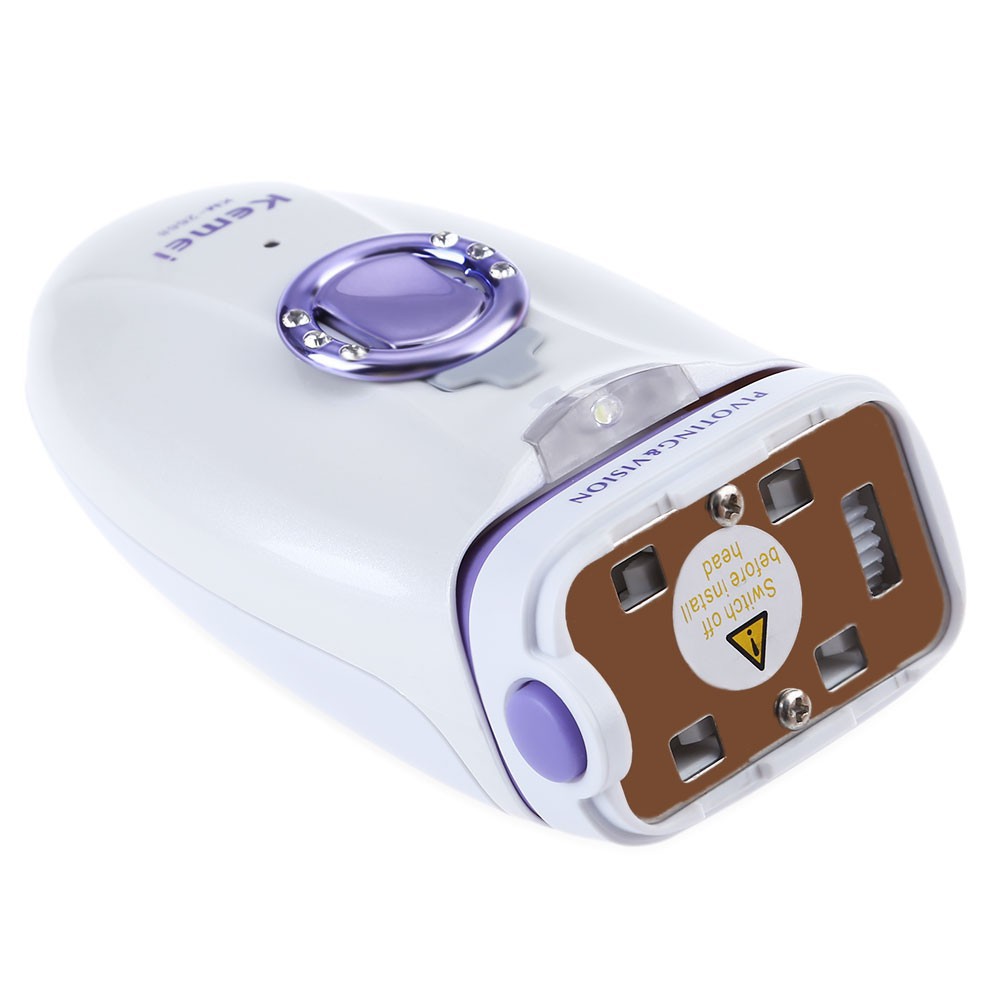 Perawatan Tubuh: KEMEI Alat Cukur Skin-Friendly Penghilang Bulu Elektrik & Rechargeable untuk Wanita