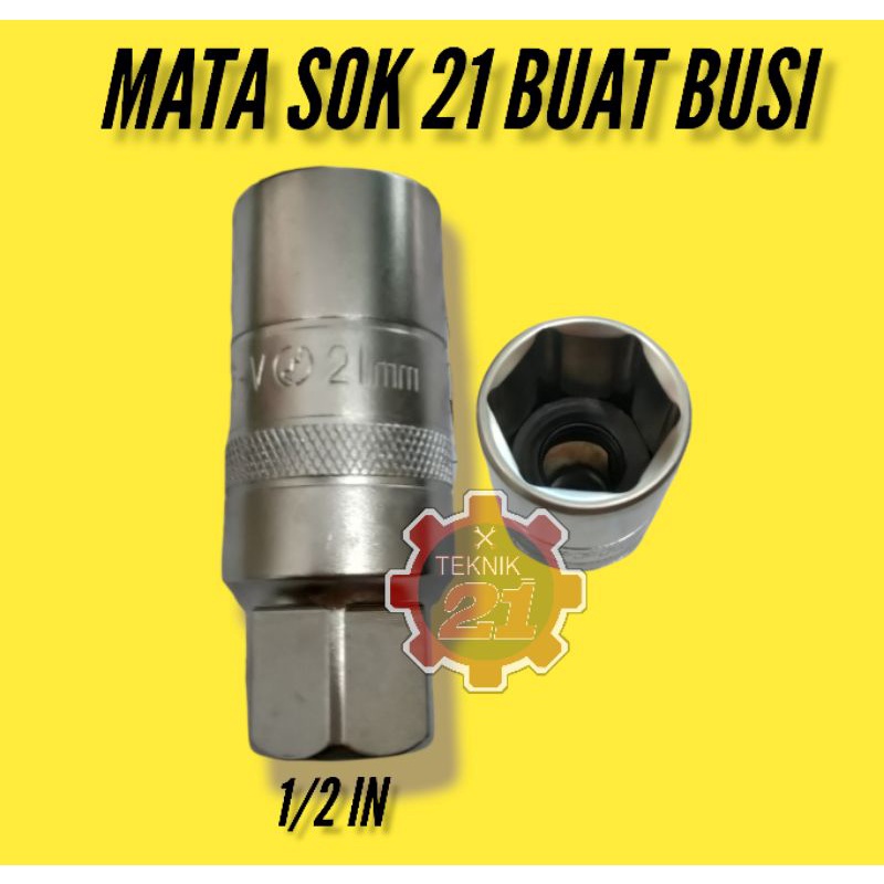 KUNCI SOK 21 PANJANG MATA SOK 21 PANJANG MATA SOK BUSI 21 MM