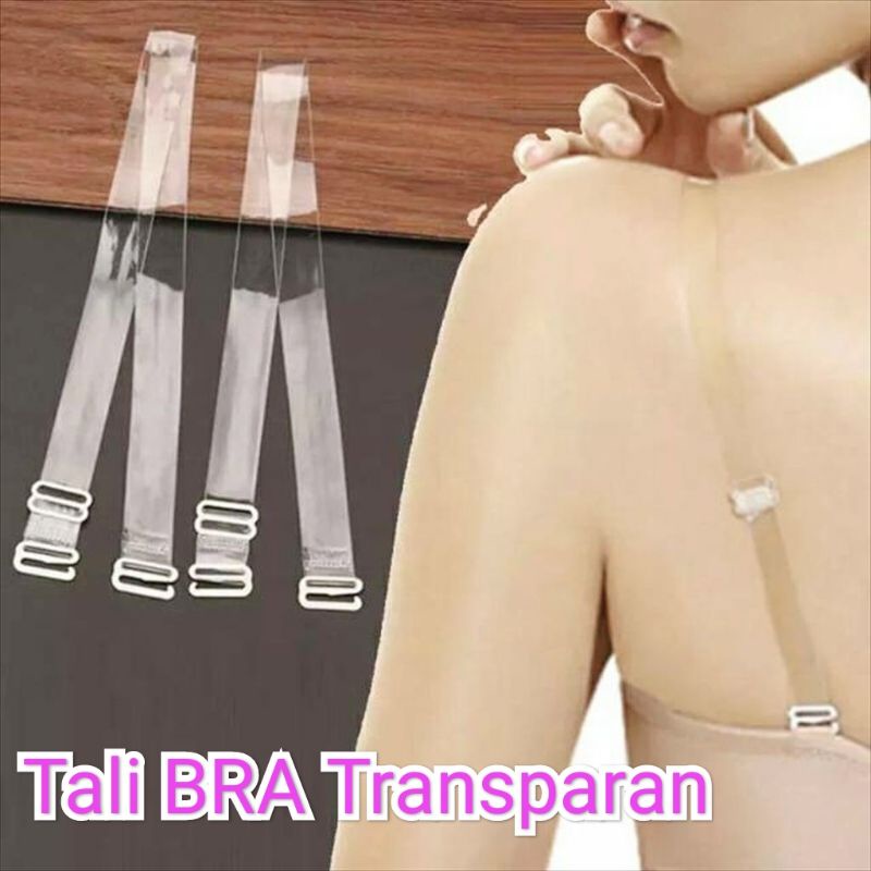 Tali BH Transparan Tali Bra Bening Transparan