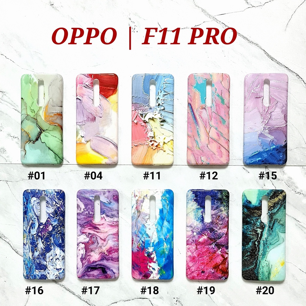 CASE 5G / 5S  V15  A59 / F1S  F11 PRO  S10  S10 PLUS  M10  M20  NOTE 9 - PAINTING GLITER Soft Marble