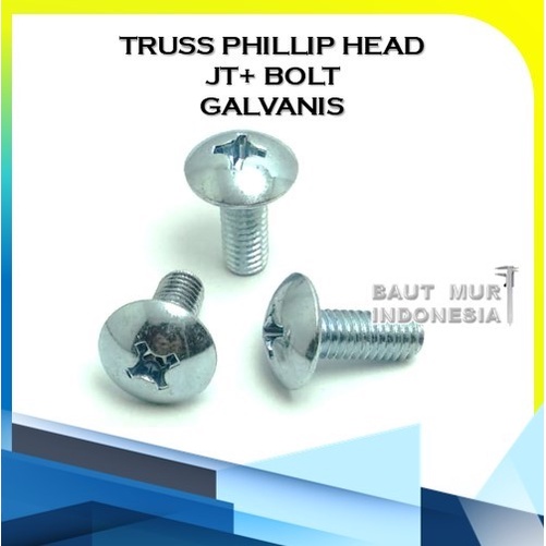 BAUT PAYUNG PLUS BAUT JT GALVANIS PUTIH M4X8