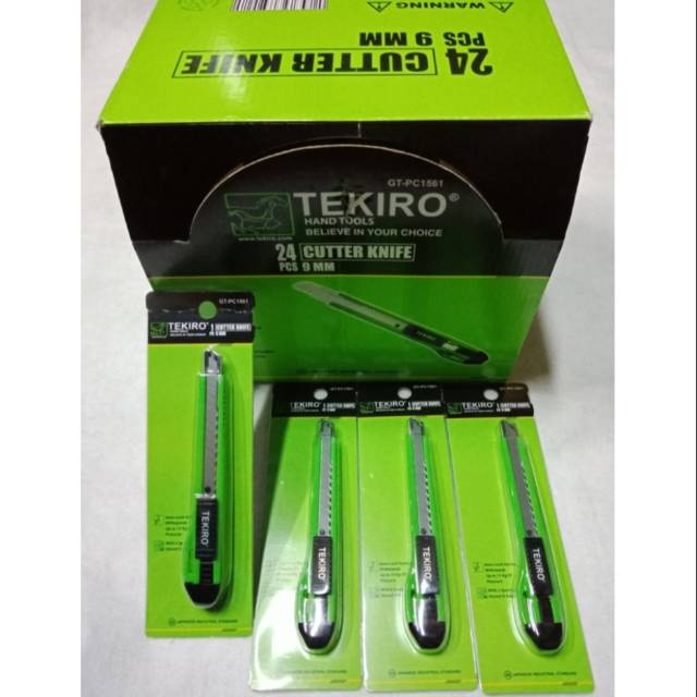 

Pisau karter Tekiro 9mm( Kecil) Cutter Knife