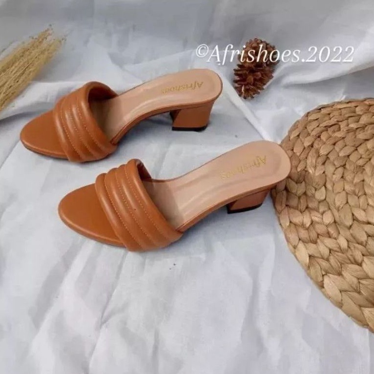 COD 9.9 Afrishoes Sandal Heels Wanita Emly 5cm