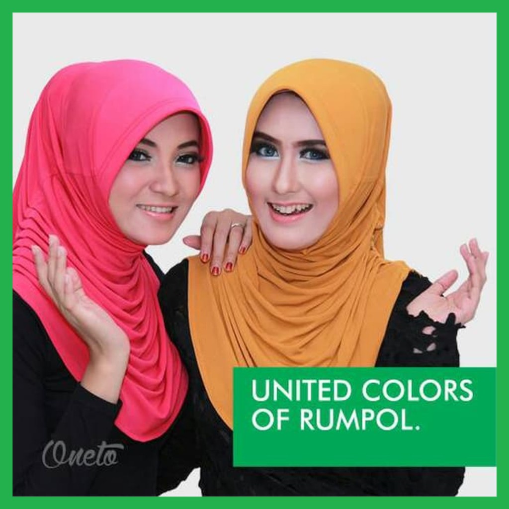 Rumana Polos Hijab Instant Bergo / Kerudung Instan Ruhmana Spandex Sutra With Pet