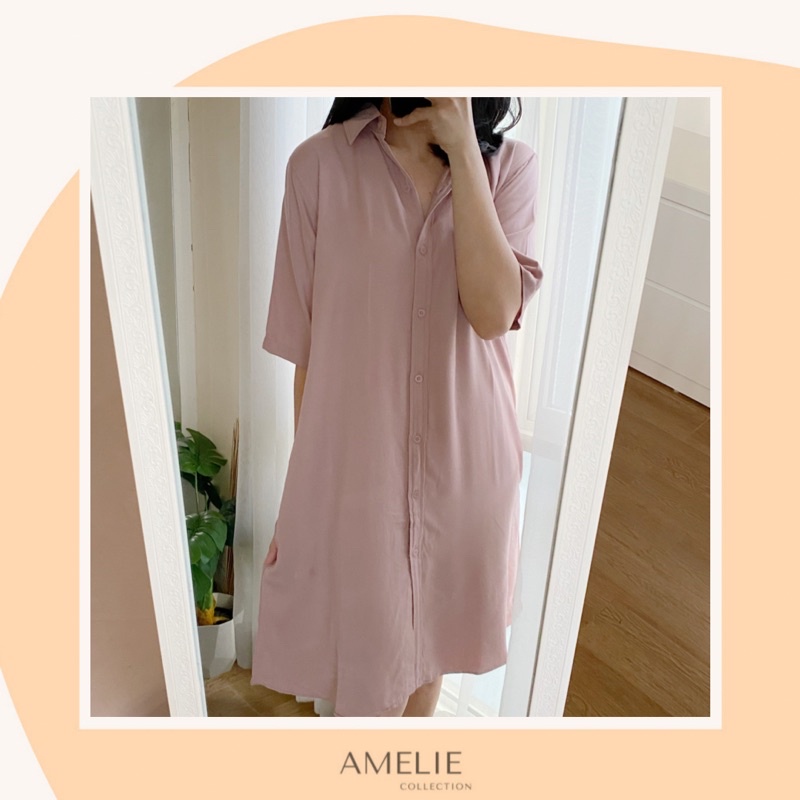 AMELIE BASIC SHIRTDRESS