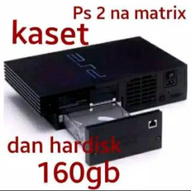 ( Bisa COD ) Playstation 2 / PS 2 /PS2 original Matrix + NA +Hdd 500gb + mc 8mb