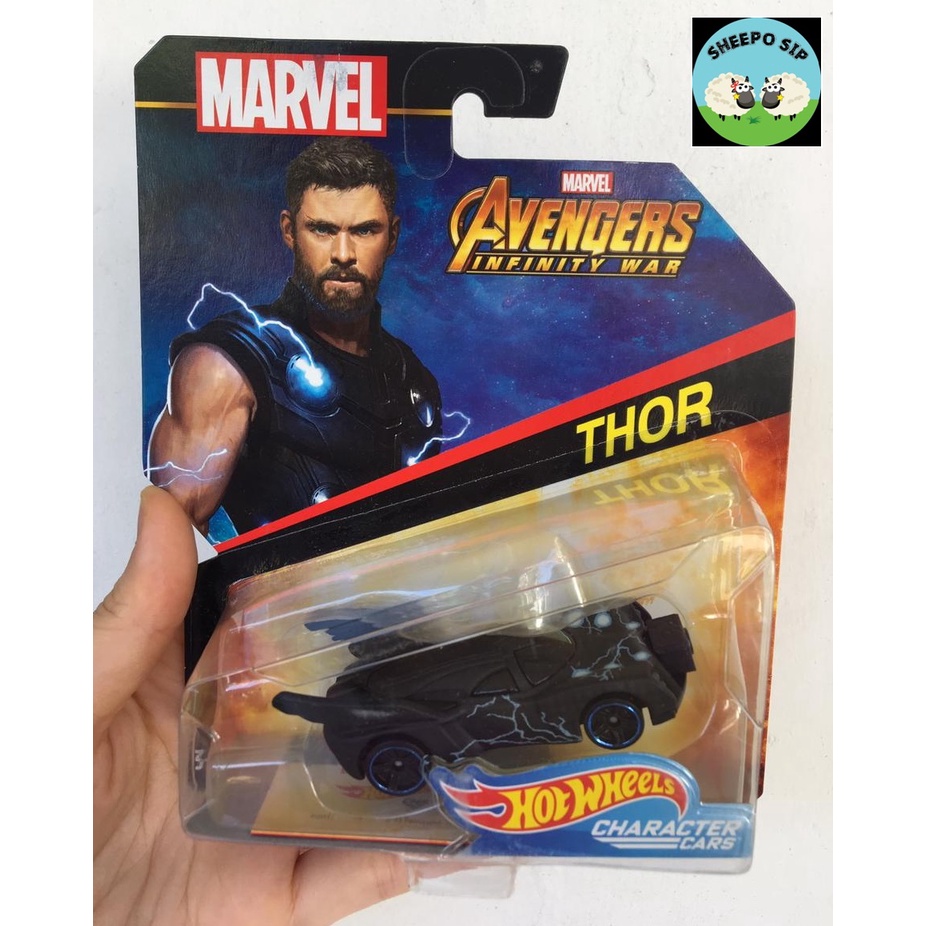 HOT WHEELS MARVEL AVENGERS INFINITY WAR - HOT WHEELS CHARACTER CAR - HOT WHEELS THOR MURAH ORIGINAL
