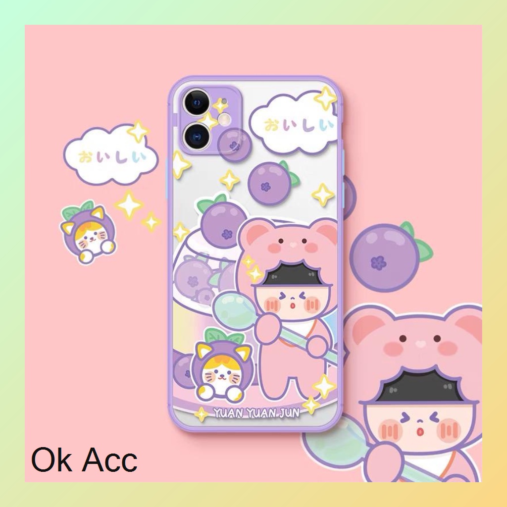 BARU Case Proteksi Anti crack shock Boba Lilac Ungu FM13 FM14 for Oppo Reno 4 4F 5 5F 6 A15 A15s A33 A53 A37 A3s Realme 2 Pro U1 U2 C1 A5s A7 A12 A11k 5 5i 5s C3 6 7 7i 8 C11 C12 C15 C2 A1k C20 C21 C21y C25 Narzo 20 30A Sam sung J2 Prime