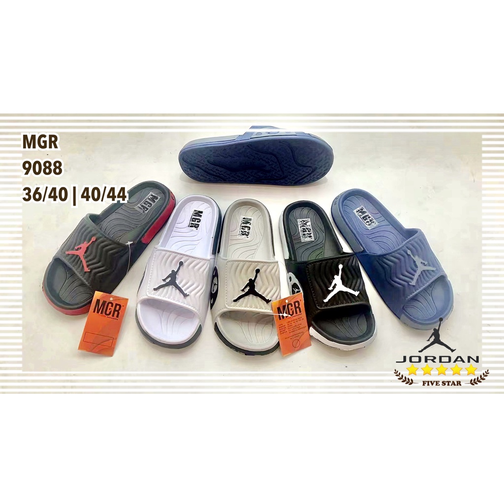 Sandal Slop Karet Jelly Pria Cowok Air Jorand Enteng Trendy Casual Keren Impor MGR Mokaya Balance (9088)/Size 40-44