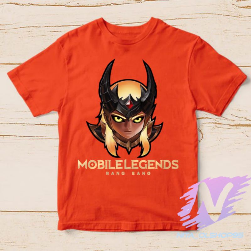 baju anak kaos anak mobile legends hero leomord