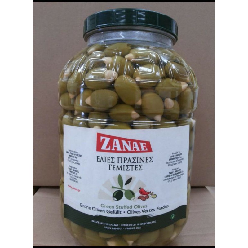 

Zanae Stuffed green olive 3kg colossal