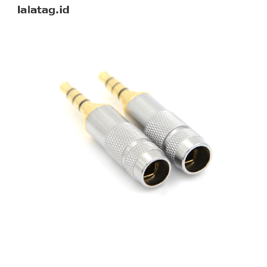 (Flyag) Konektor Jack Audio 3.5mm 4 Pole Male Stereo Untuk Headphone