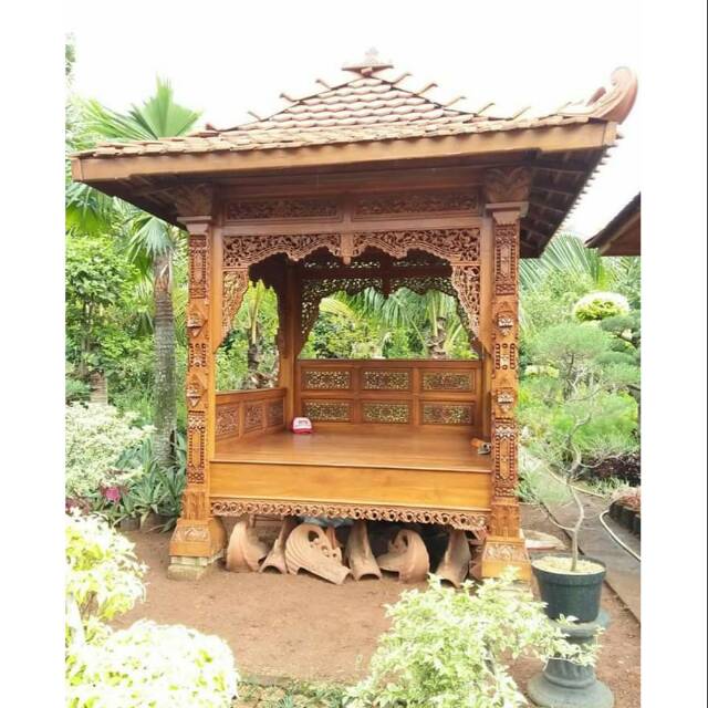 Gazebo jati gazebo mewah gazebo ukir