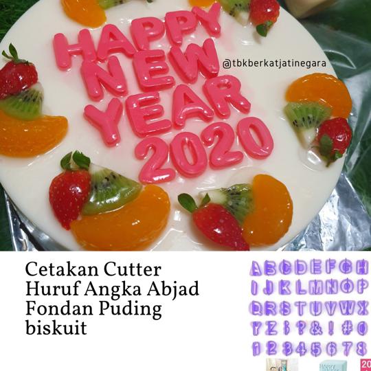 Cetakan Cutter Huruf  Angka Abjad Fondan Puding Biskuit