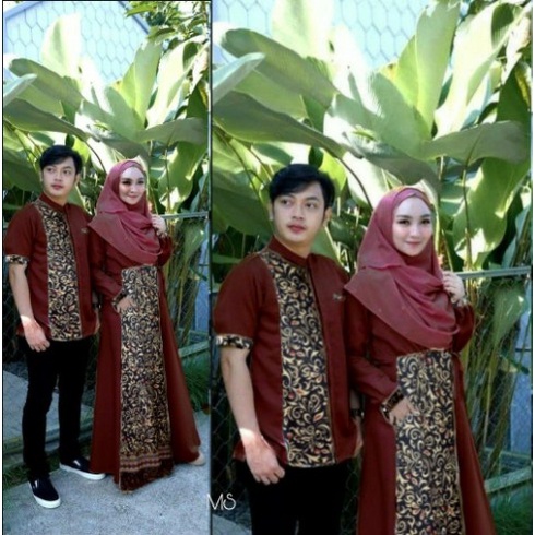 SARIMBIT LEBARAN (2021) COUPLE RUBY FAMILY GAMIS PLUS KHIMAR BAJU COUPLE KELUARGA TERBARU 1