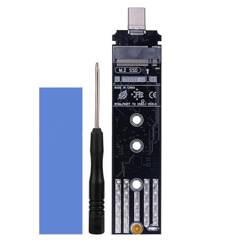 Btsg Adapter NVME NGFF Ke USB Berkinerja Tinggi Untuk Kartu SSD M.2 Ke Type-C (Tanpa Kabel N