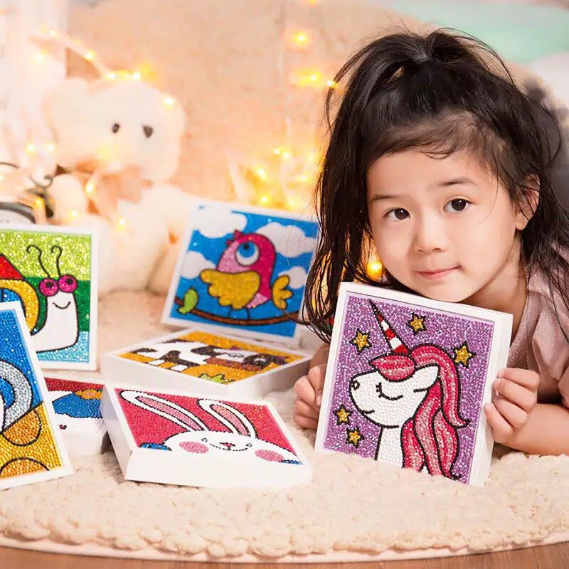 GM JK597 - Kerajinan Lukis Berlian 5D/ Kerajinan Tangan DIY Gambar Untuk Anak - anak/Hoki Kreatif Anak