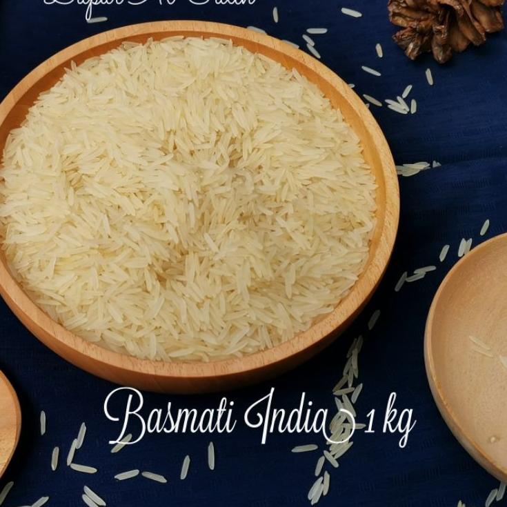 

★ Basmati India 1 Kg (berasnya Briyani, Kebuli, Mandhi) PREMIUM QUALITY ⇻