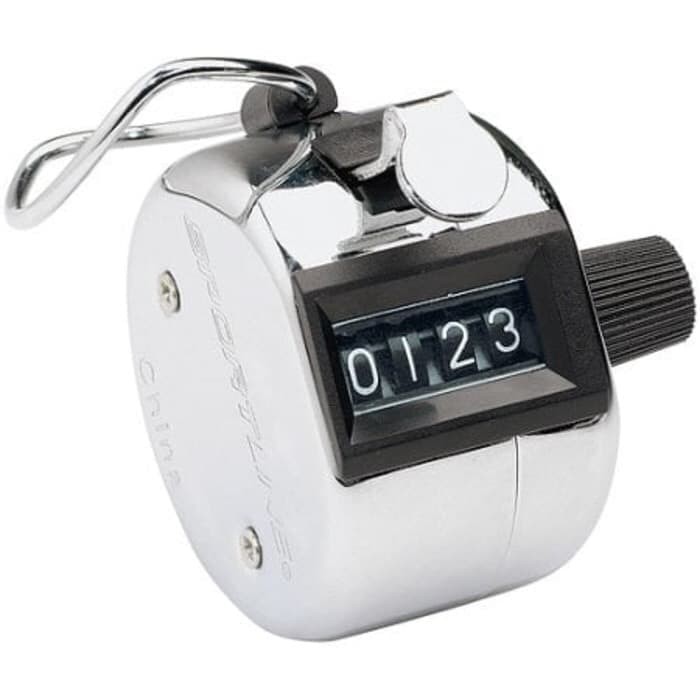 HAND TALLY COUNTER 4 DIGIT/ ALAT HITUNG CEPAT MANUAL/ TASBIH COUNTER