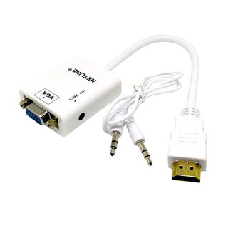Converter HDMI to VGA Netline | Shopee Indonesia