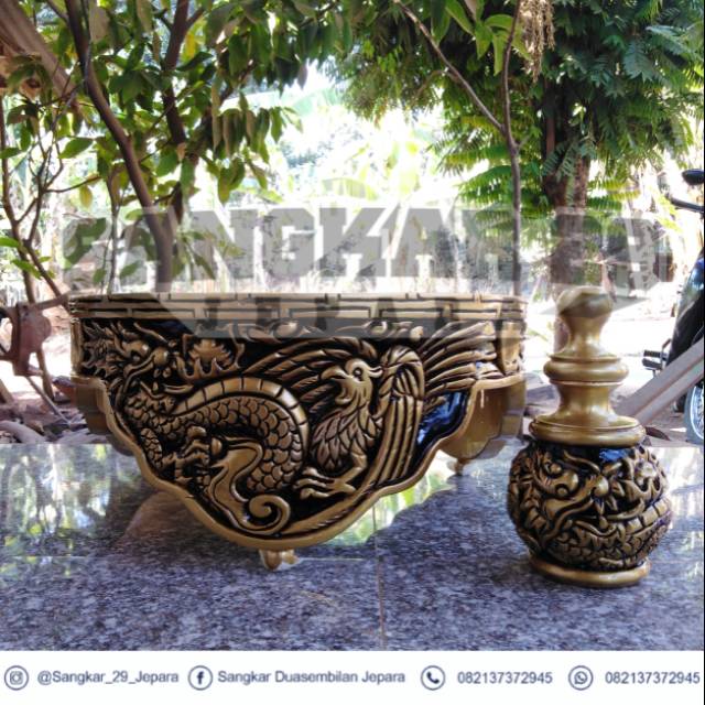 Tebok lovebird motif naga