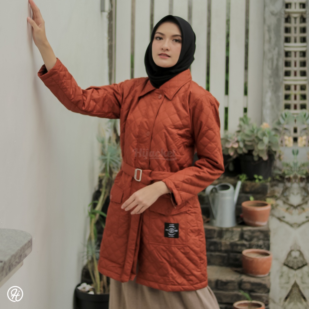 ⭐️Jaket Parasut Wanita Muslimah - Hijacket Agnesia - Hijaber Musim Dinging Panjang Syari Adem