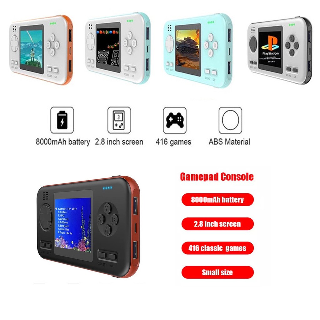 Wanle Game 416 in 1 Gameboy  Powerbank 8000Mah