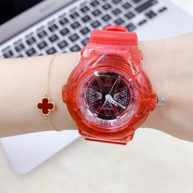 JAM TANGAN HARGA SPESIAL JAM TANGAN JELLY ANGKA RUBBER TRANSPARANT TRANSPARAN BENING KARETMURAH W26