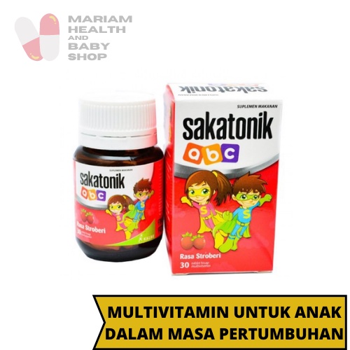 Sakatonik ABC Vitamin Anak Permen Tablet Hisap Rasa Strawberry / Multivitamin Anak