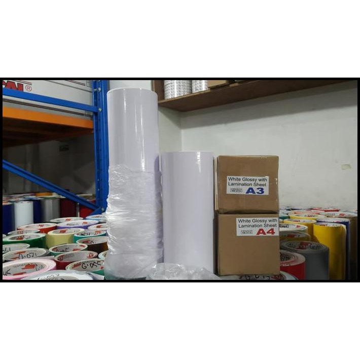 

Stiker / Sticker Vinyl White + Laminasi A3 (15 Meter)