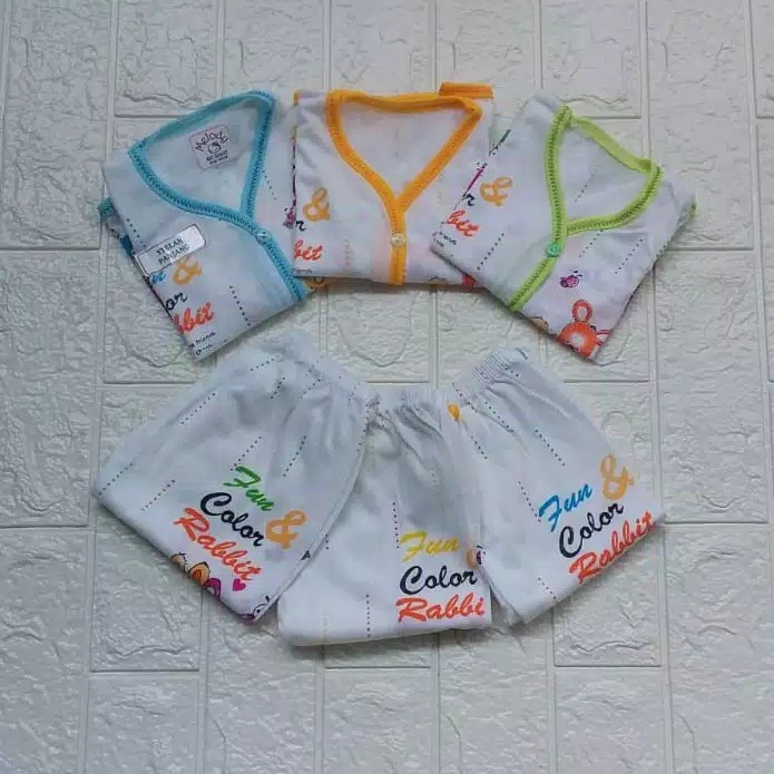 SS - Setelan Lengan Pendek Baju Bayi / Setelan Bayi Bayi Perempuan / Setelan Baju Bayi