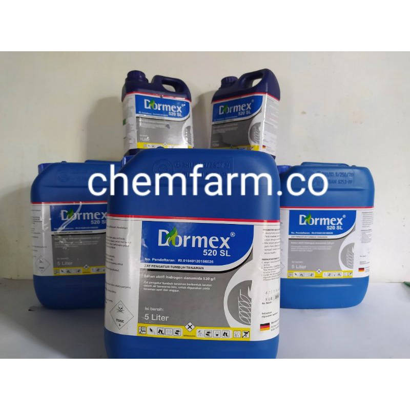 Jual Dormex 520 SL Original Kemasan 1 Liter Hidrogen Cyanamide/Hidrogen ...