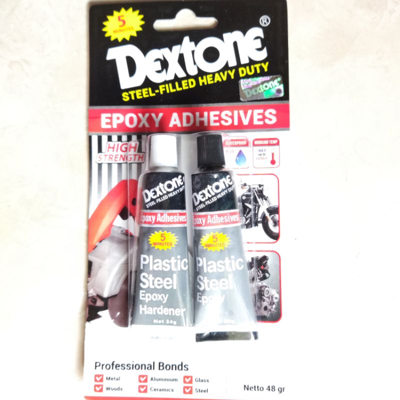 

Epoxy Adhesives Dextone 48gram Perekat Lem Besi Plastik Logam Kayu