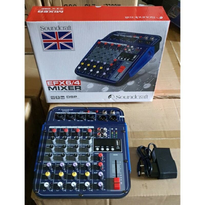 Mixer Soundcraft EfX 6/4 USB Bluetooth 4 Channel