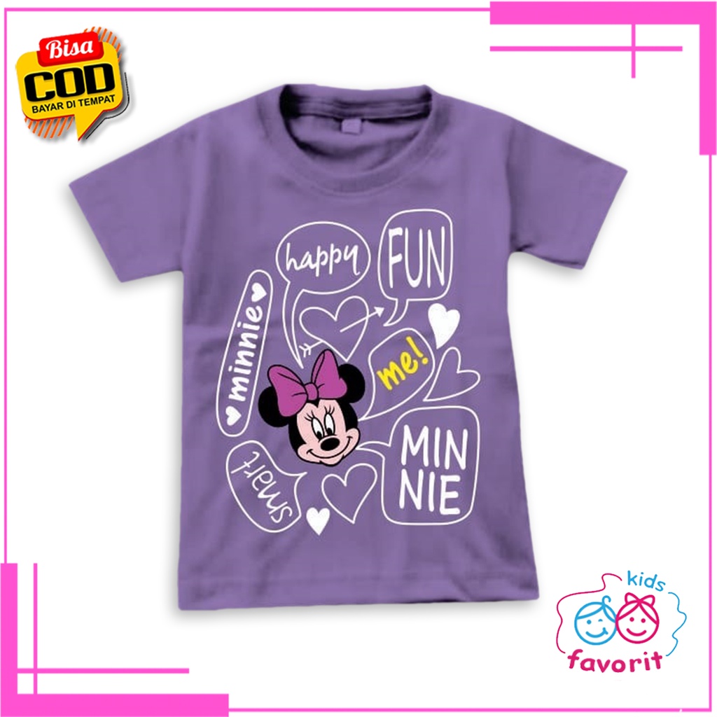 Favorit kids kaos anak perempuan atasan anak perempuan lengan pendek