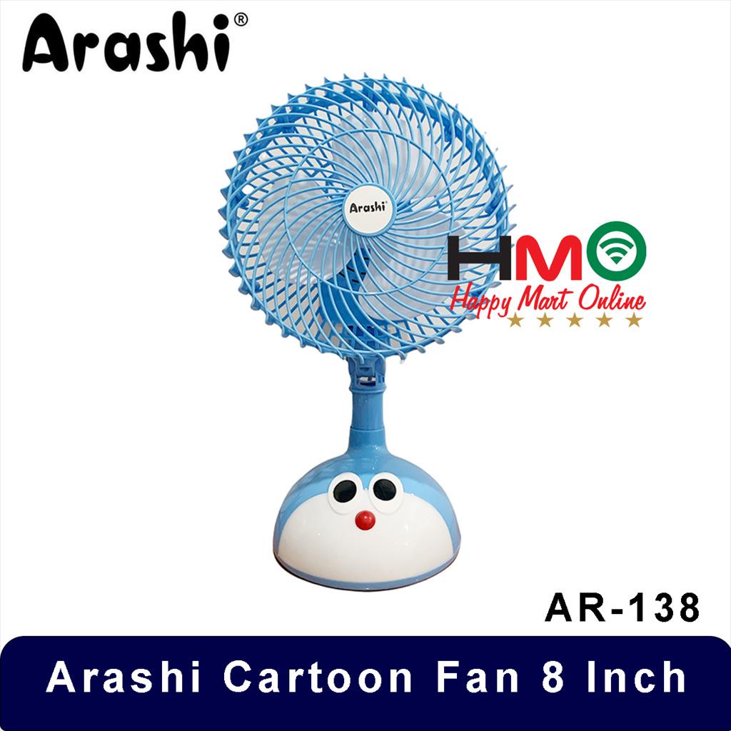 Arashi Kipas Angin Meja 8 Inch Karakter Desk Fan Arashi Cartoon Fan 8&quot; ZharaZu store