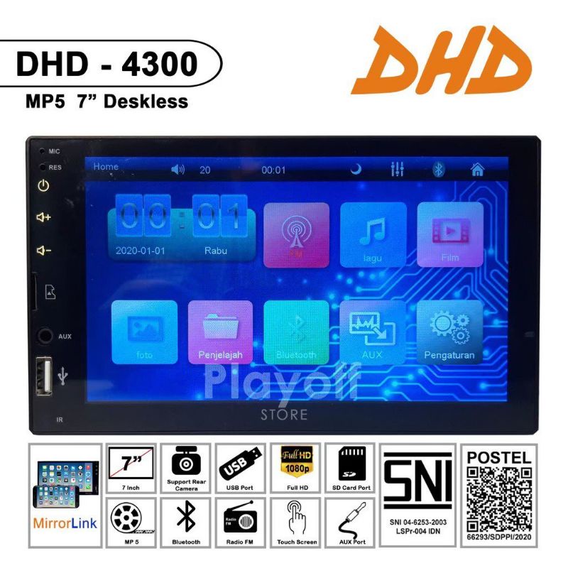 HEAD UNIT deckles DHD 7 inch