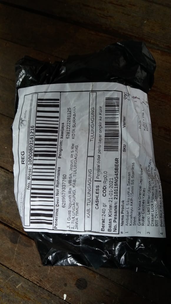 Ambalan L Siku Untuk Tatakan Kaca/kayu Akp-15mm Ss Stainless Steel.