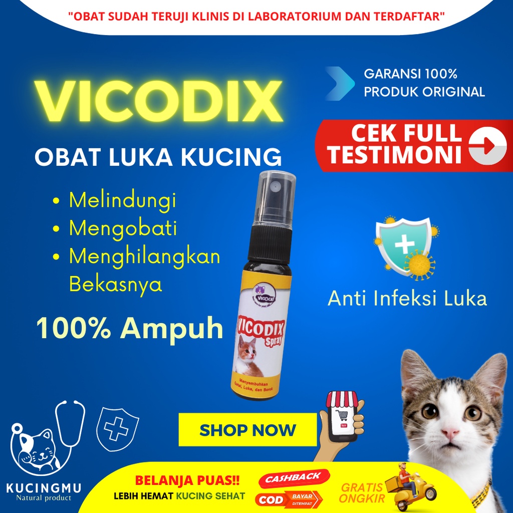 OBAT KUCING LUKA BERDARAH SCABIES BERNANAH TERBUKA BASAH GATAL DEMODEX JAMUR GATAL BOROK EKSIM KOREN