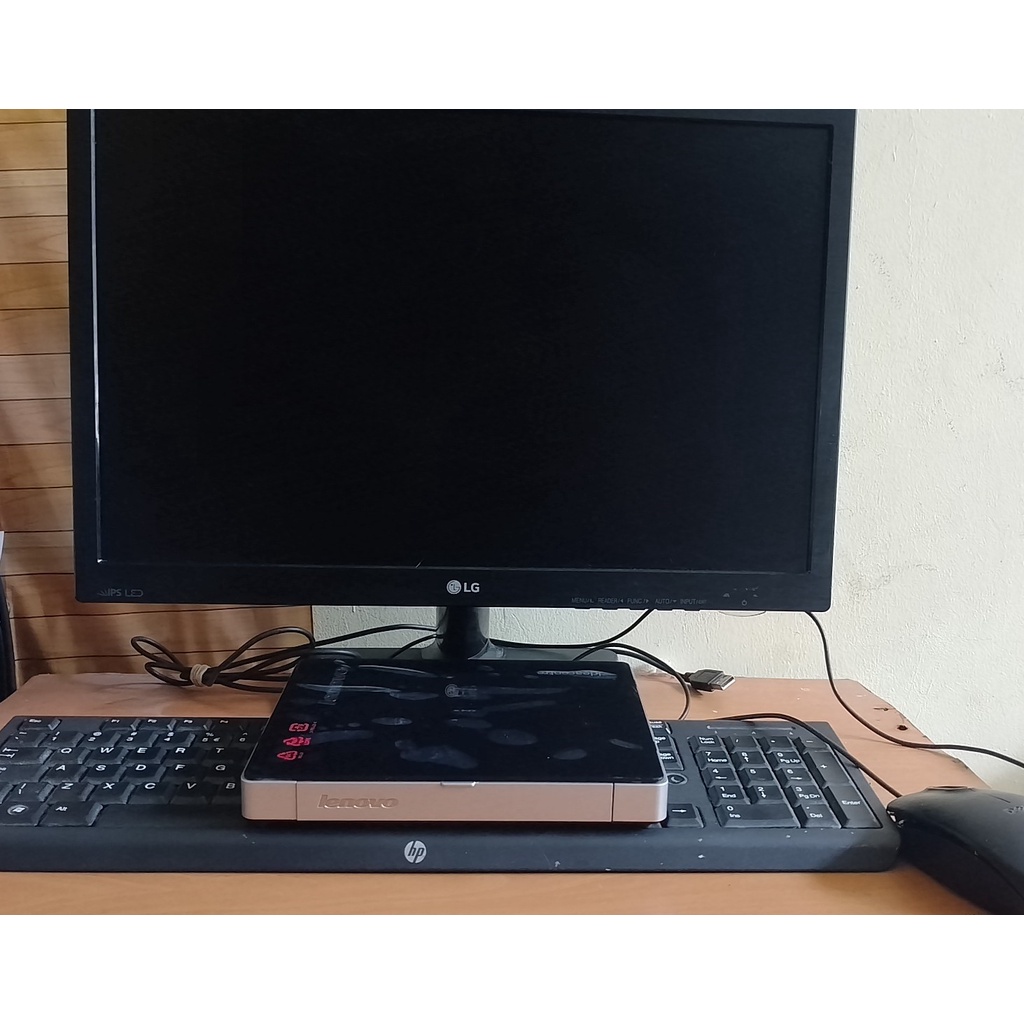 1 Set Pc Mini Core i3 Led 19 inci Siap Pakai