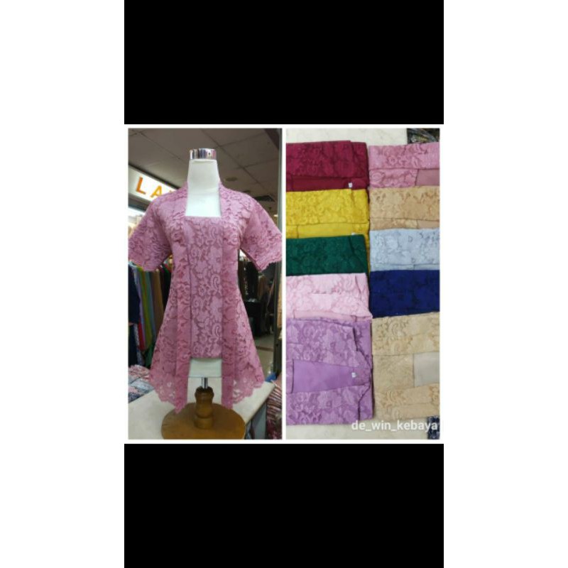 KEBAYA WANITA ATASAN BROKAT MEWAH BAJU PESTA