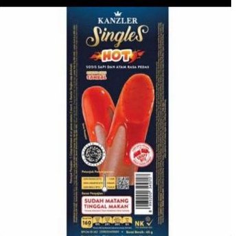 

Sosis Kanzler Singles 65gr / Sosis Kanzler Single 65gr -Rasa HOT/PEDAS- (Harga per BOX)