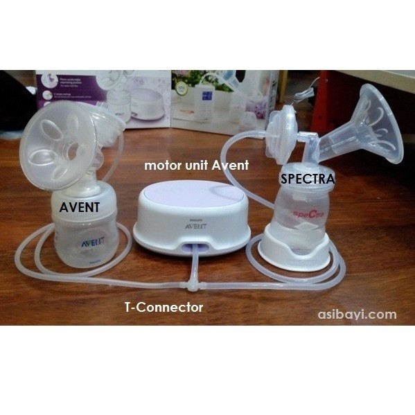 Universal T-Connector Breastpump untuk Unimom, Spectra, Avent, dll