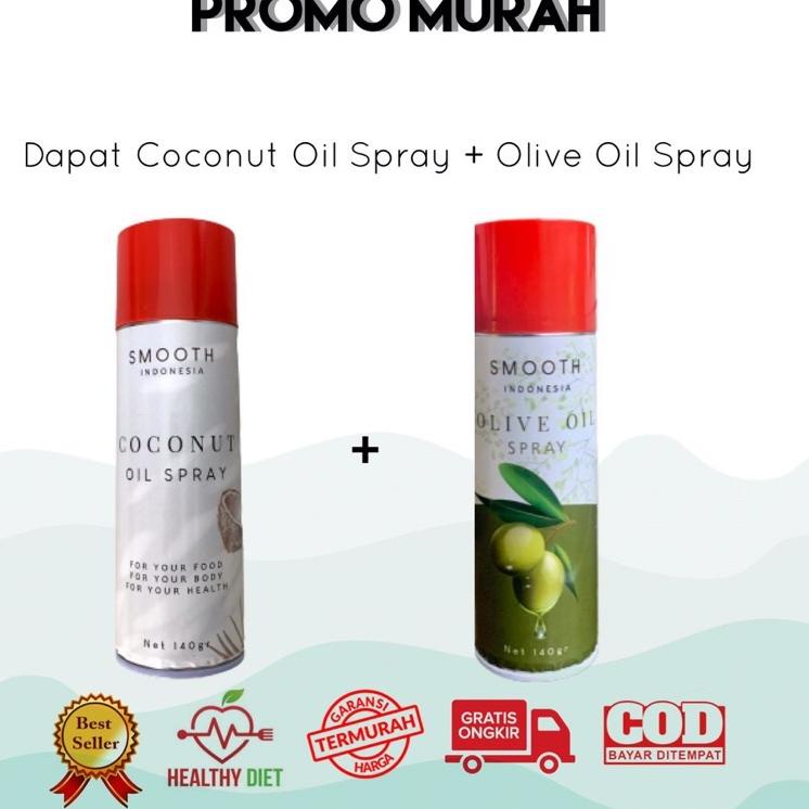 

(dguk -42) Smooth Cooking Spray Minyak Kelapa Sehat Coconut Oil 140gr (Oil Sprayer Cooking Spray) [lf -204]