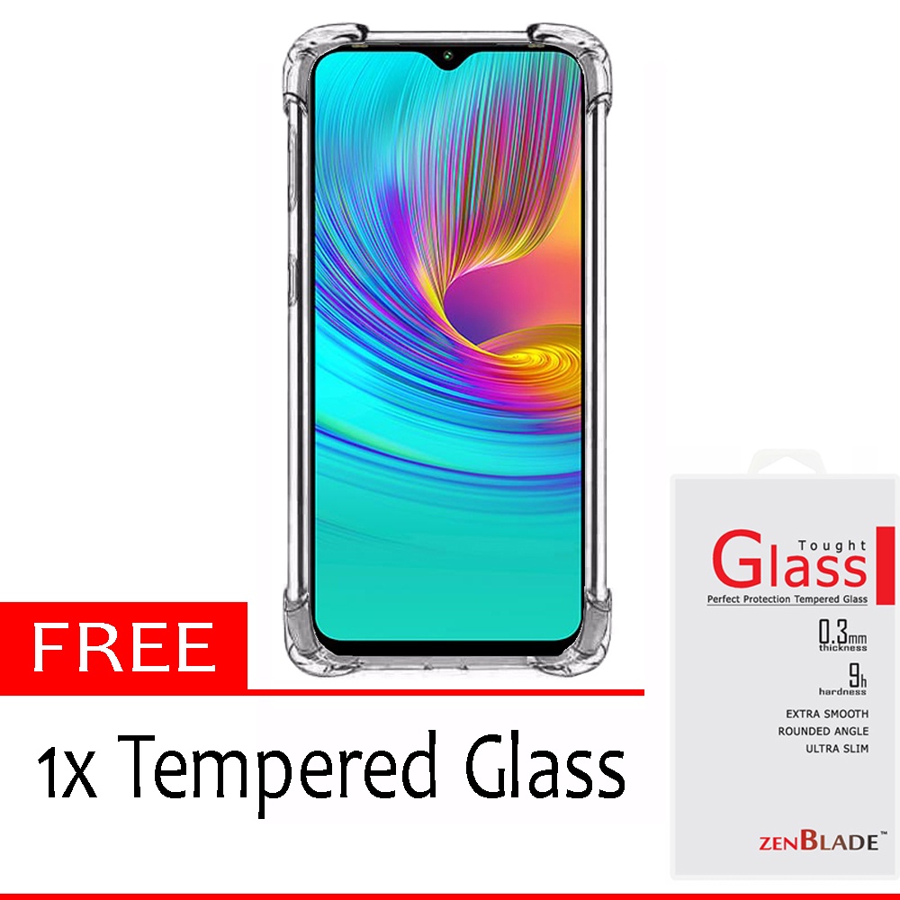Case Anti Shock Anti Crack Softcase Infinix Hot 11 Play - Free Tempered Glass
